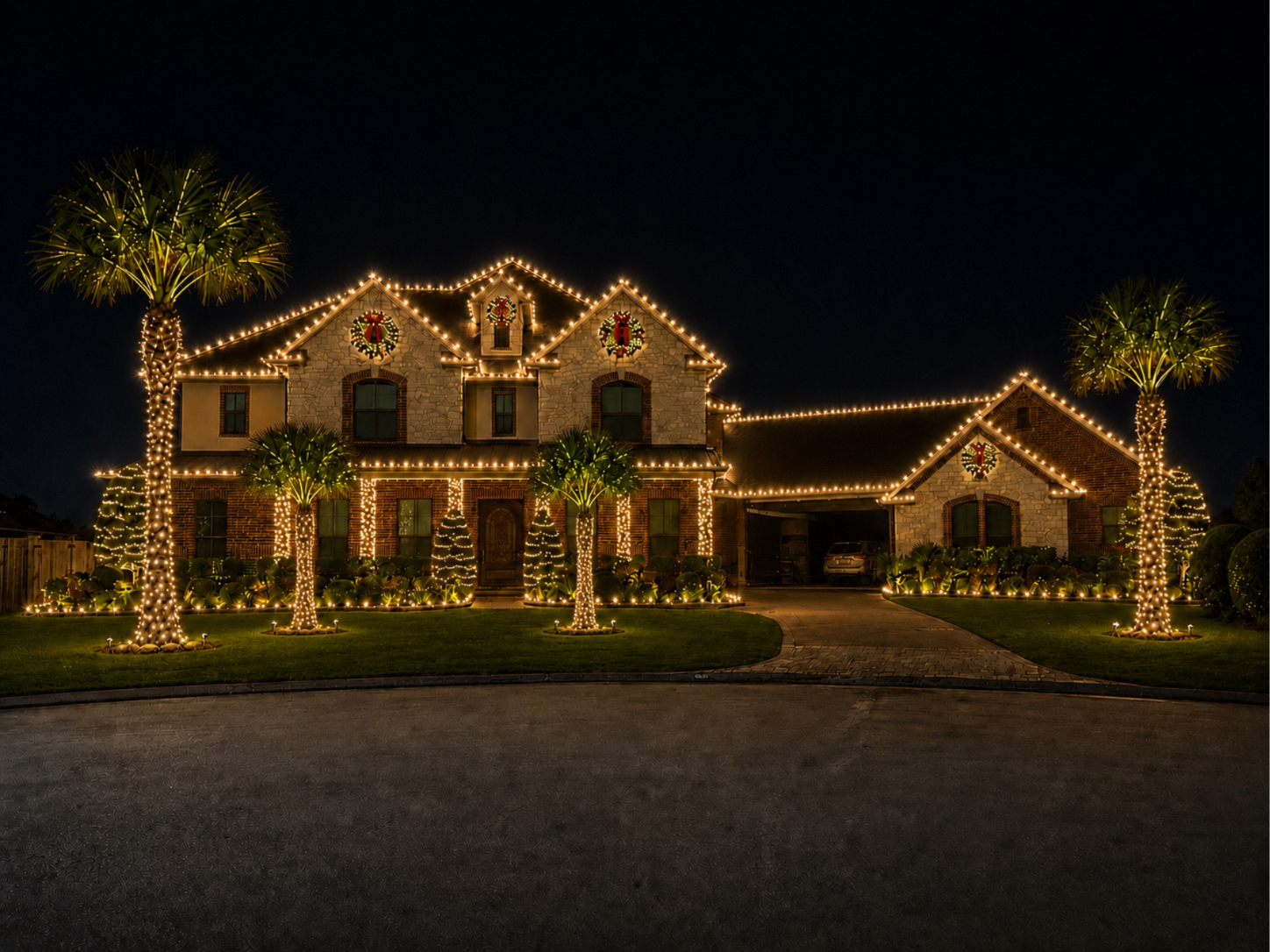 Warm White Christmas lights